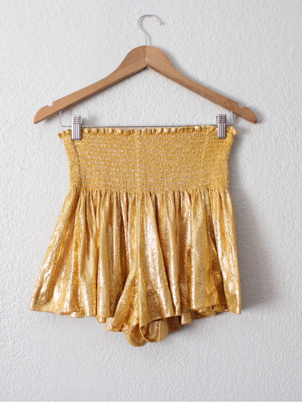 Queen of Sparkles Swing Shorts Gold